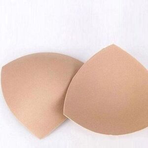 Beige Nude Likw Hue Color Womens Insert Bra Pads Triangle Ladies Replacement